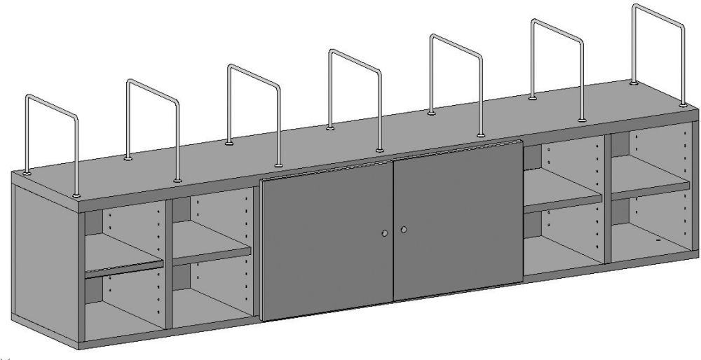 Produktbild Huedig und Rocholz Regalsystem f. Packtische1762x243x330mm
