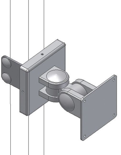 Produktbild Huedig und Rocholz Halter f. Flachbildschirm200x100x100mm