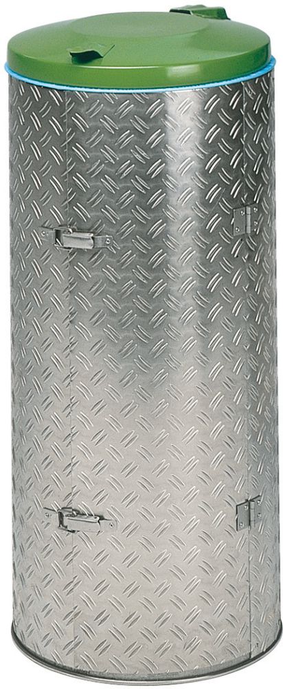 Produktbild Var Abfallsammler 120 l Doppeltür Deckel grün bild 1