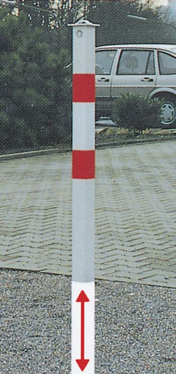 Produktbild Alberts Absperrpfosten QUICKY 70x70 mm verzinkt/besch.