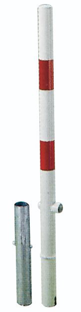 Produktbild Alberts Absperrpf. Herausnehmbar D 60 mm m.Bodenh.Rot/Refl