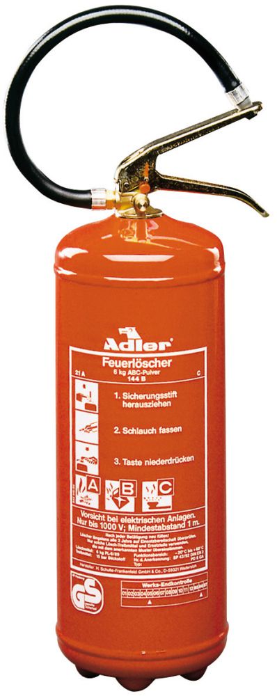 Produktbild Dauerdruckpulverlöscher Feuerlöscher PDE 6 Adler 6 kg bild 1