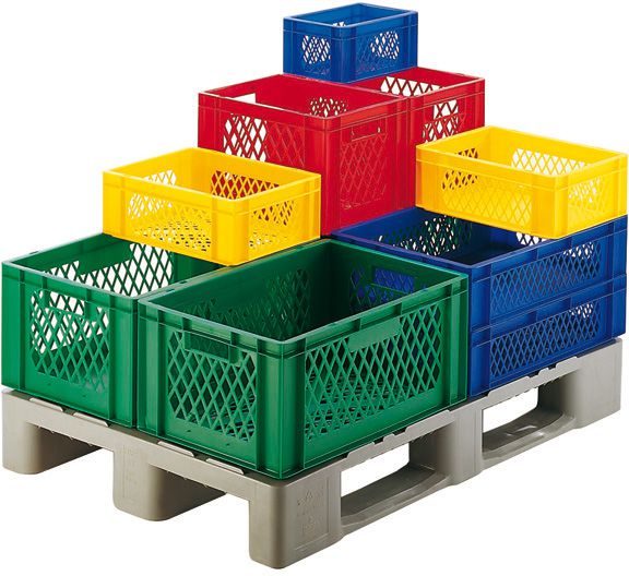 Produktbild Stapeltransportkasten 600x400x50 mm blau W/B d