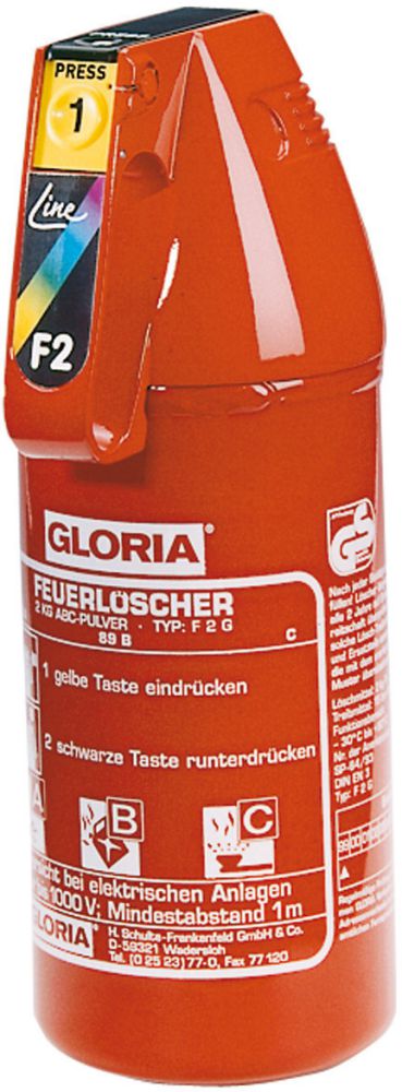 Produktbild Auto Pulverlöscher Feuerlöscher F 2 G 2 kg