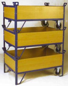 Produktbild Variofit Rollplatte 500 kg 1200x800 mm mit 4 Wände bild 2