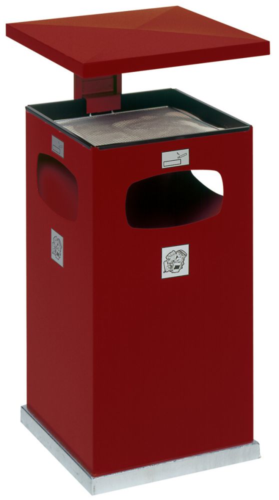 Produktbild Var Kombi-Ascher weiß 3fach 72l incl. Inneneimer