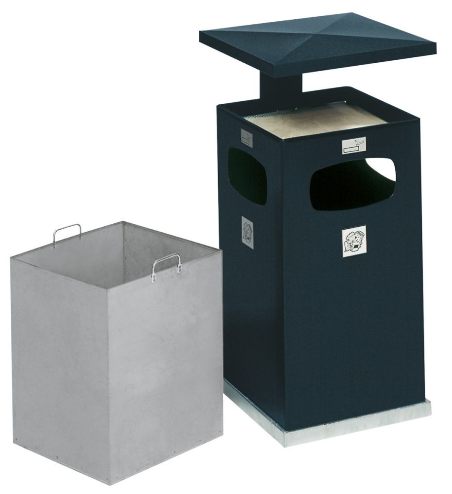 Produktbild Var Kombi-Ascher grau 3fach 72l incl. Inneneimer