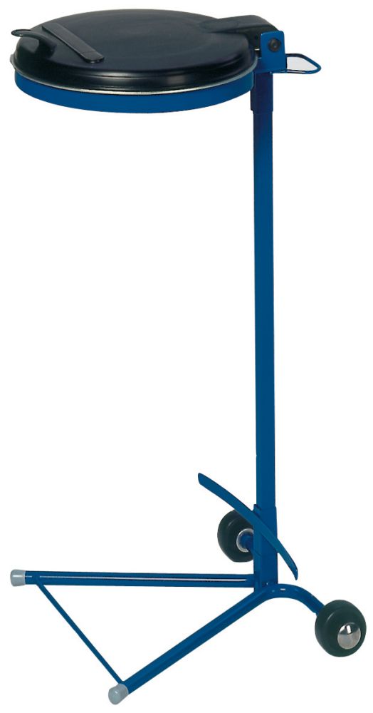 Produktbild Var Abfallsammler 120 l blau fahrbar ME-Deckel