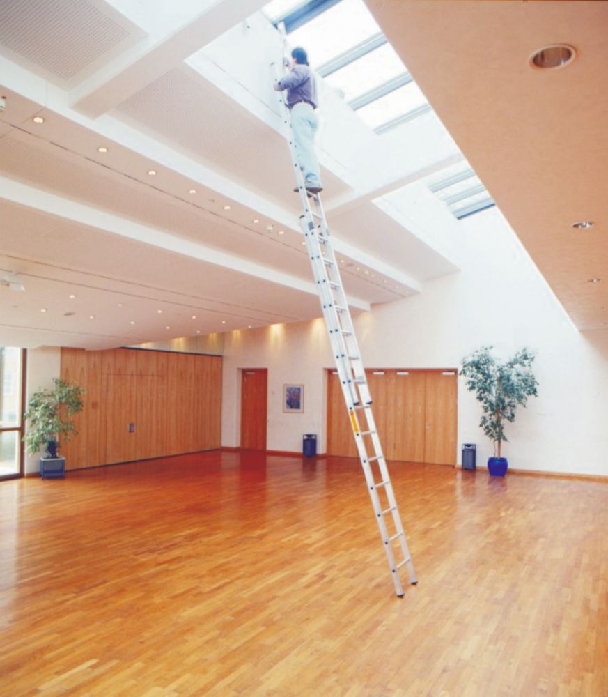 Produktbild Günzburger Schiebeleiter alu 2-tlg 2x10 Sprossen