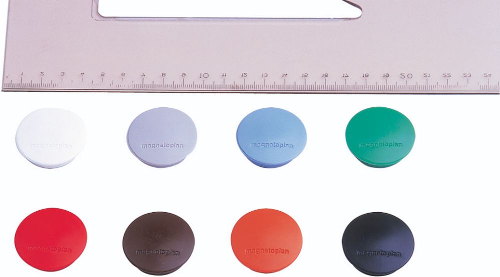 Produktbild Magnet D34mm, VE 10 StückHaftkraft 1300g, dblau