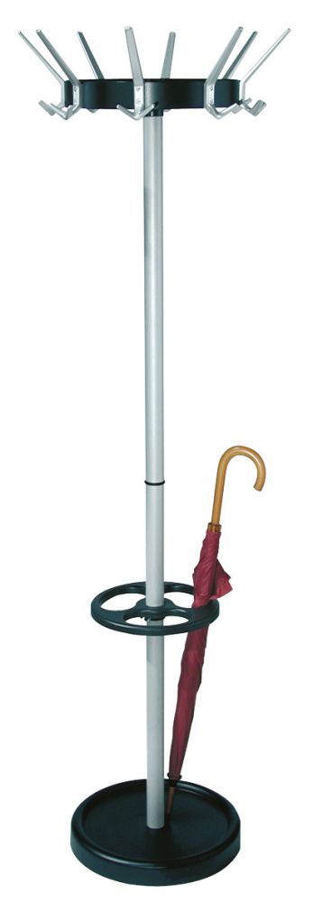 Produktbild Kerkmann Garderobenständer H1800 mm Alusilber/schw