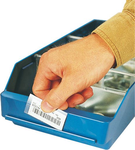 Produktbild Stemo Halter mit Etikett 30x60 mm Btl. a 100 St.