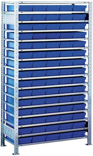 Produktbild SCHULTE Steckregal T 335 mm GF kpl. mit 75 Kästen