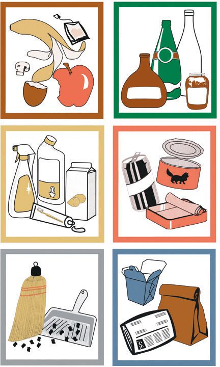 Produktbild Stumpf Piktogramm-Aufkleber-Set 6-tlg farbig