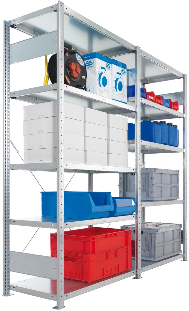 Produktbild Meta Steckregal verz. 5 Böden GF 2000x1000x300 mm bild 2