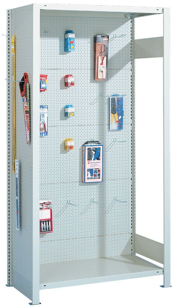 Produktbild Meta Rückwand CLIP L1300 H2500 Euroloch grau bild 1