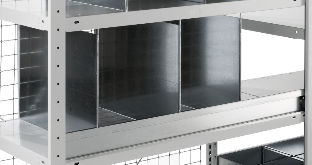 Produktbild Meta Fachteiler durchgehend T400xH300 mm verzinkt bild 1