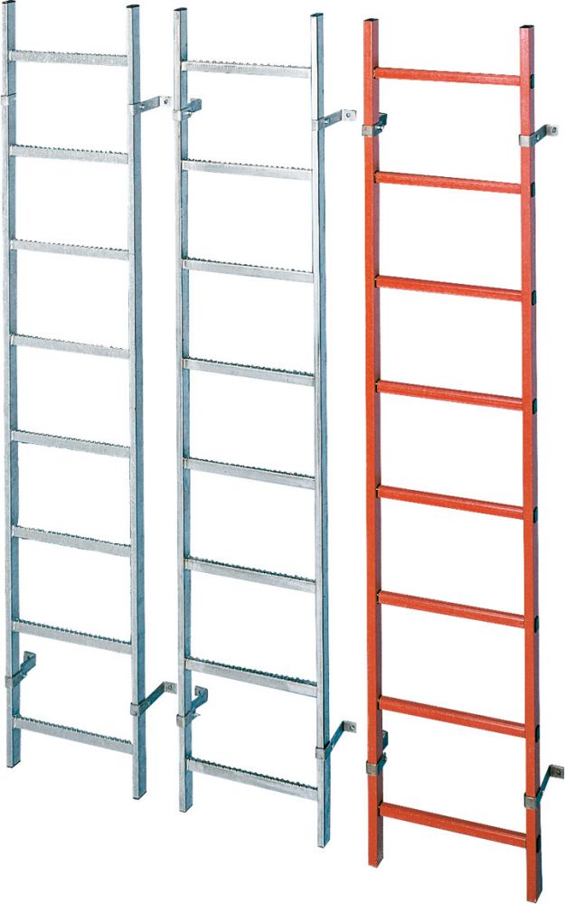 Produktbild ZARGES Schachtleiter verzinkt 15 Sprossen LW400 mm