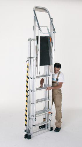 Produktbild ZARGES Plattformleiter ZAP 9 Sprossen bild 6