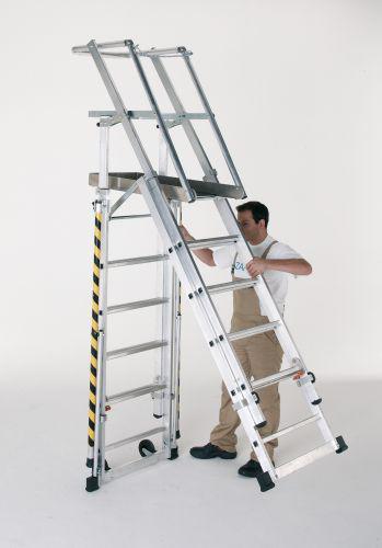 Produktbild ZARGES Plattformleiter ZAP 9 Sprossen bild 7