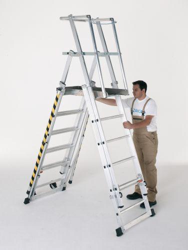 Produktbild ZARGES Plattformleiter ZAP 9 Sprossen bild 8