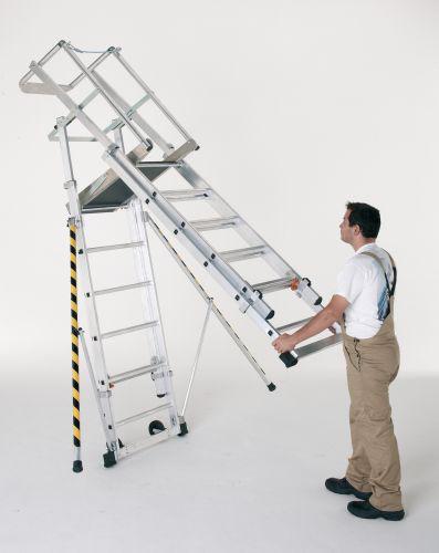 Produktbild ZARGES Plattformleiter ZAP 9 Sprossen bild 10