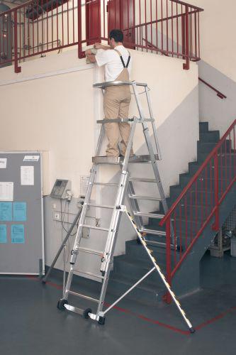 Produktbild ZARGES Plattformleiter ZAP 9 Sprossen bild 4