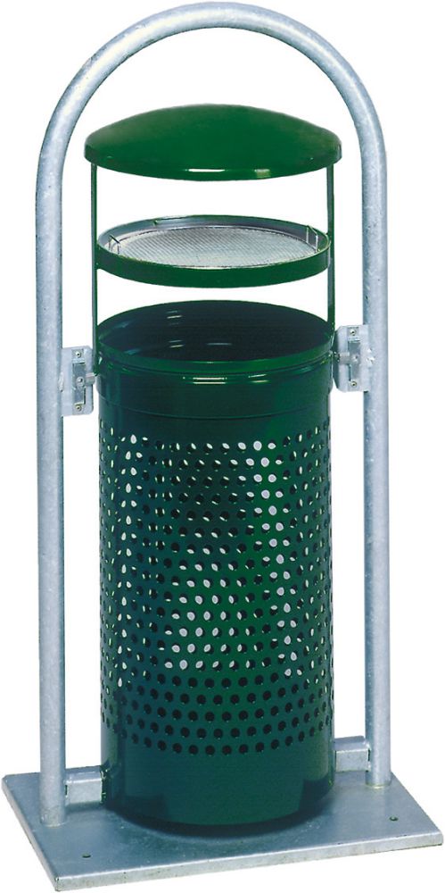 Produktbild Var Abfallsammler 60 l grün/grün Rohrbogen/Asch.