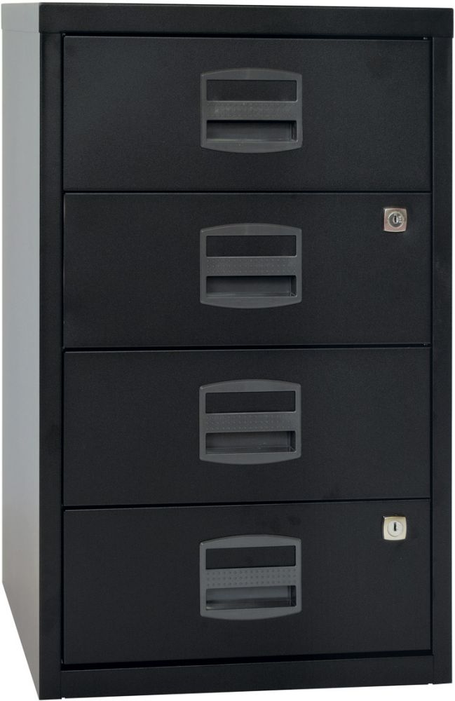 Produktbild Bisley Hängeristraturschränk 4 Schübe schwarz