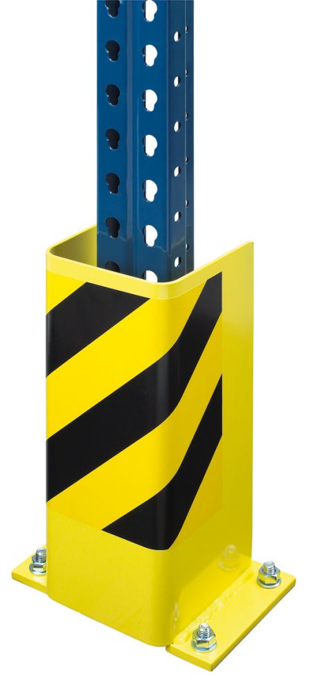 Produktbild TTS Schutzecken schwarz gelb U-Form Maße 800 x 160/160 x 5 mm