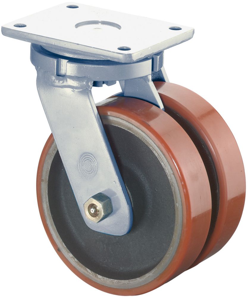 Produktbild BS Rollen Lenkrolle 100mm LGK2 schwer Lack Gussfelge