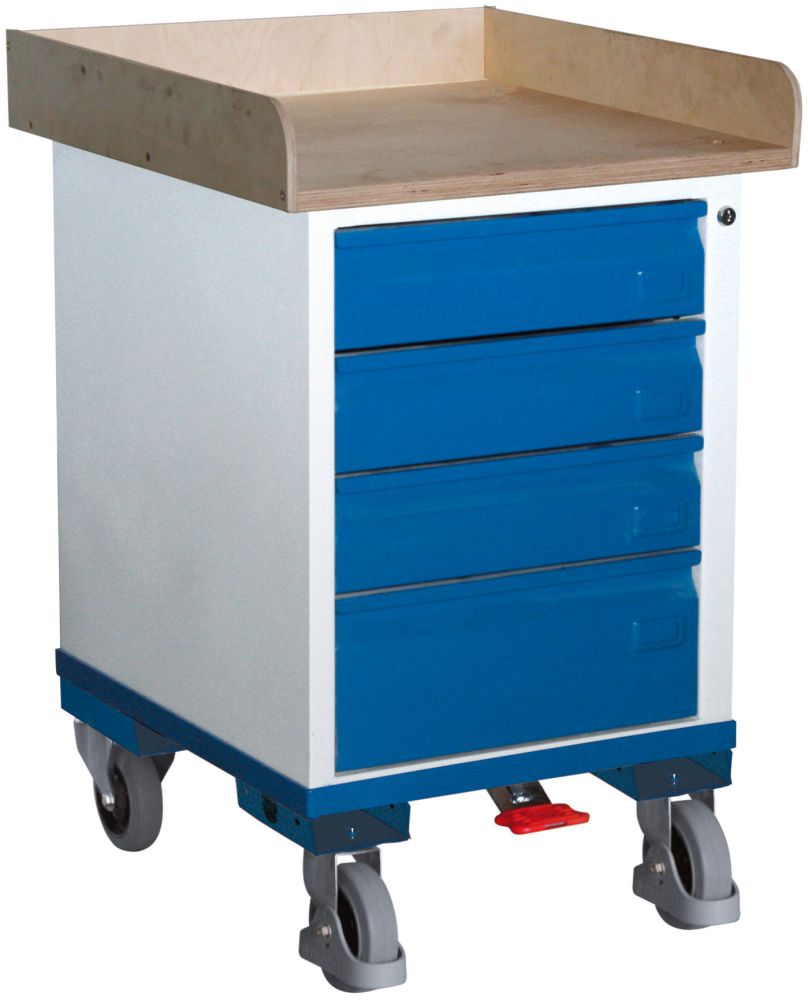 Produktbild Variofit Rollschrank 150 kg 580x690 mm 4 Schubladen bild 1