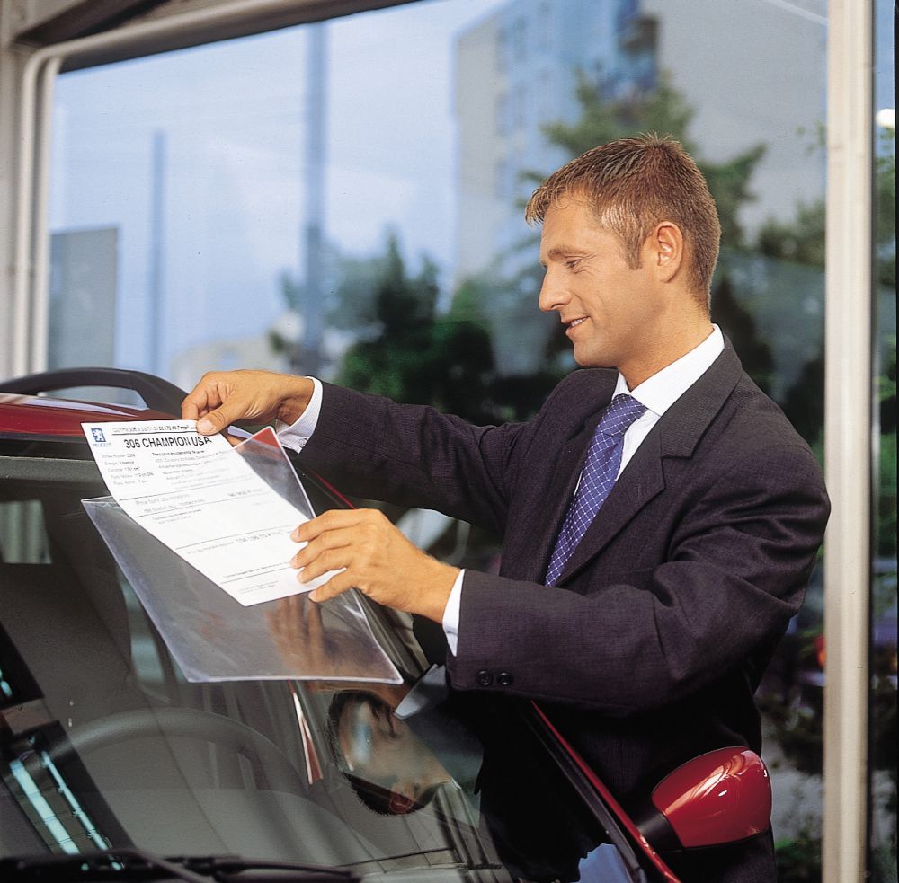 Produktbild Sichthülle selbstkleb.A4 m.magn.Schliess. VE5 St.