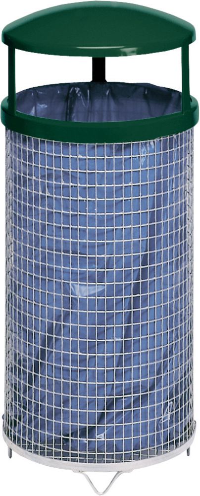 Produktbild Var Abfallsammler Drahtkorb 75 l Kopfteil moosgrün bild 1