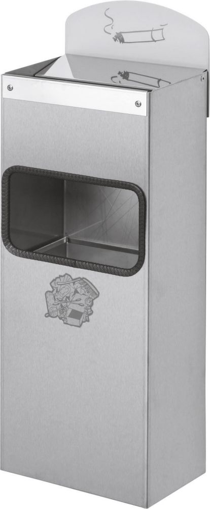 Produktbild Var Wandascher Edelstahl 200x130x500mm mit Schild