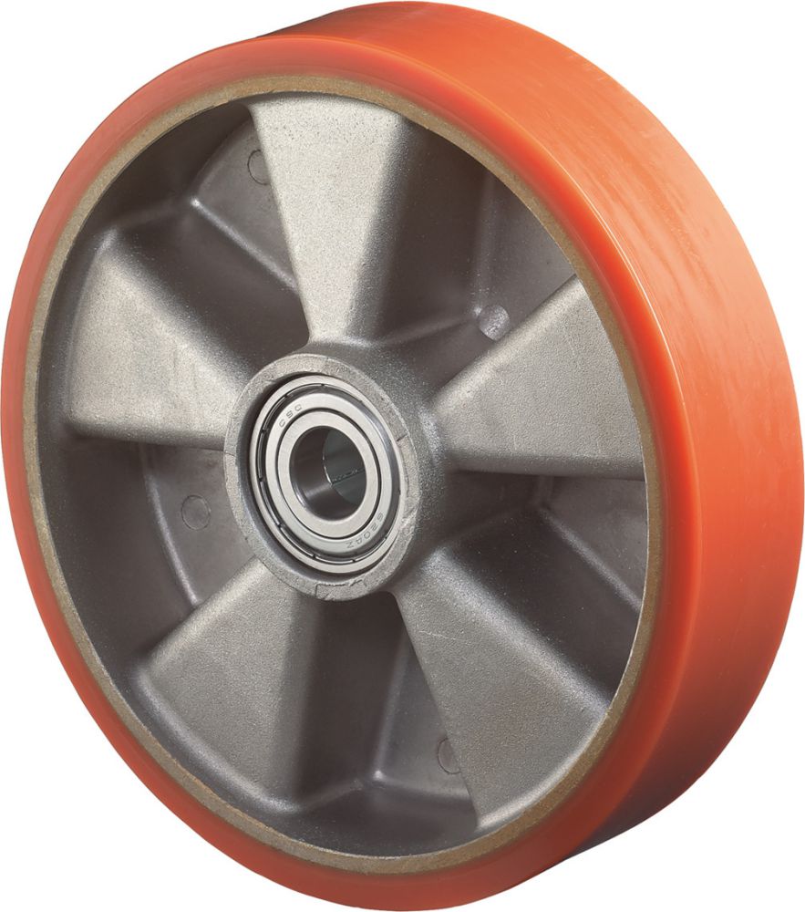 Produktbild BS Rollen Polyurethanrad80mm Guss-Poly/Alu LG.K