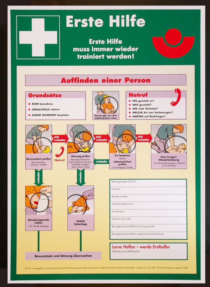 Produktbild Anleitung Erste Hilfe Kunststoff (PVC)