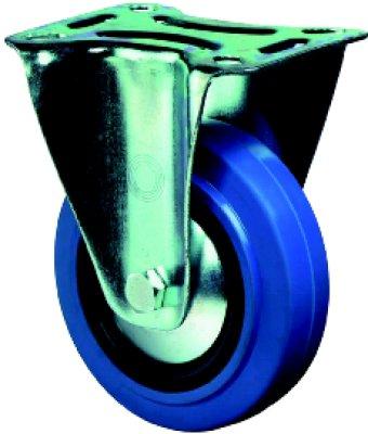 Produktbild Bockrolle 125mm Elastikrad blau für 300kg