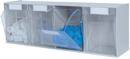 Produktbild Hünersdorff Klarsicht Element 4 Sbl. PS glasklar, lichtgrau