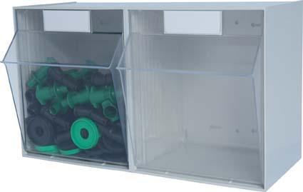 Produktbild Hünersdorff Klarsicht Element  2 Sbl. PS glasklar, lichtgrau