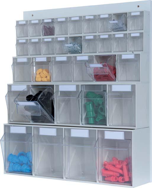 Produktbild Hünersdorff MultiStore Set, 33Sbl.In 4Gr. PS, gl.klar, lichtgrau