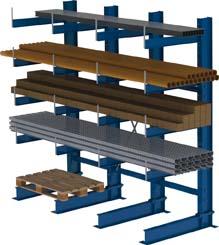 Produktbild Meta Kragarmregal 3 Felder IPE180 eins3000 x 800 mm