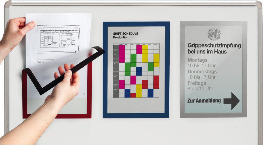 Produktbild Magnetrahmen A4, 5 Stk. metallic silber