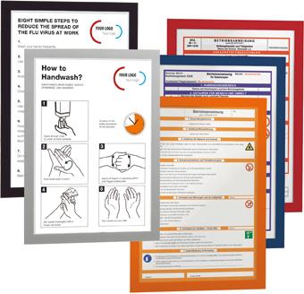 Produktbild Informationsrahmen A4 10 Stück, silber bild 3