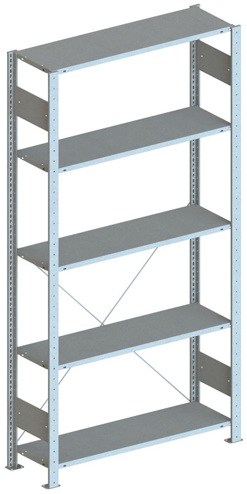 Produktbild Meta Steckregal S3 230 GF 2000x1000x300mm grau bild 1