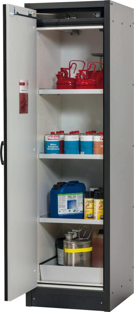 Produktbild Asecos Schrank Q-Classic-30 564x1947 1Tür 3FB, Grau