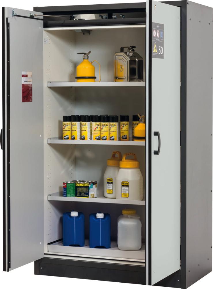 Produktbild Asecos Schrank Q-Classic-30 1164x1947 2Tür.3FB, Grau