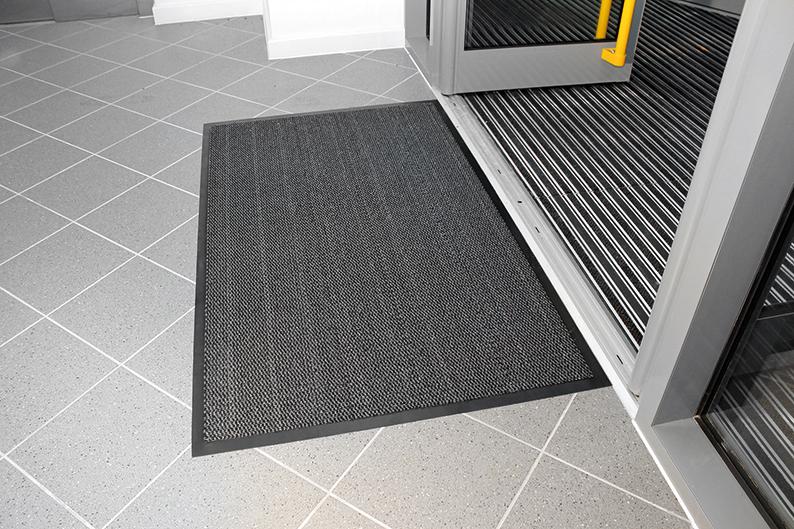 Produktbild Coba Schmutzfangmatte Vyna-Plush 0.6m x 0.9m, schwarz/grau