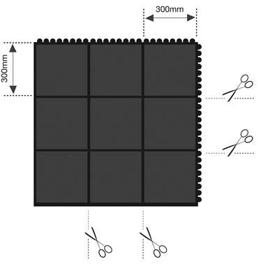 Produktbild Coba Randleiste ohne Verbinder1.0m, schwarz bild 2