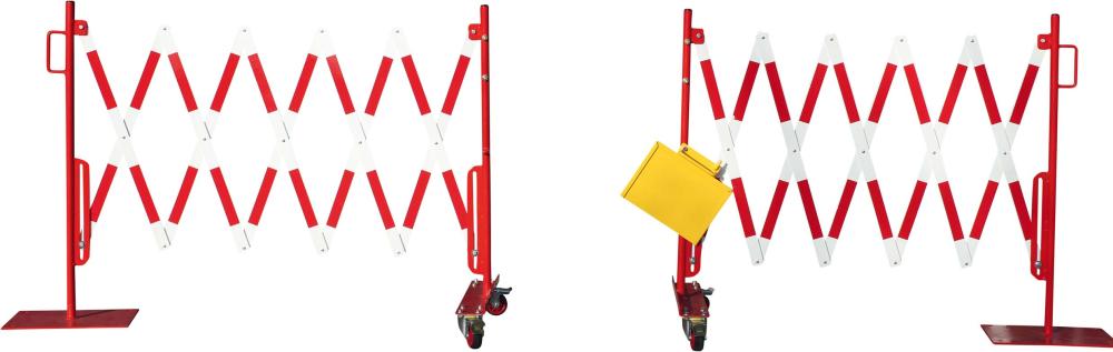 Produktbild Dancop Scherengitter 4000 mm rot weiß Set mit 2 Stück